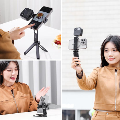ULANZI MA26 Phone Tripod  â€“ Foldable, 2 Cold Shoe, Compact, Lightweight