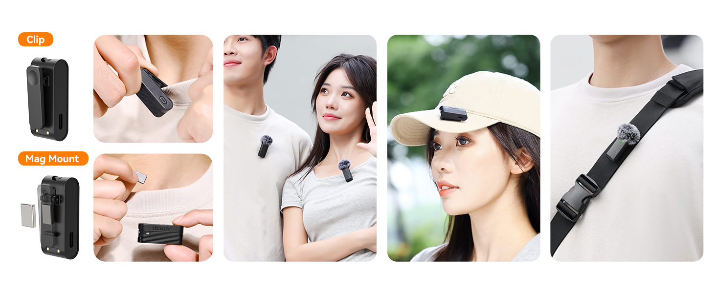 ULANZI A100 Wireless Lavalier Microphone