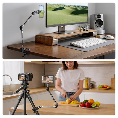 ULANZI CO78 22" Magic Arm with Super Clamp Desk C Clamp, 1kg Load Arm-C078 Kit