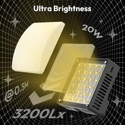 Ulanzi LE20 20W Pocket RGB Video Light 3200Lx CRI 95ï¼‹L090