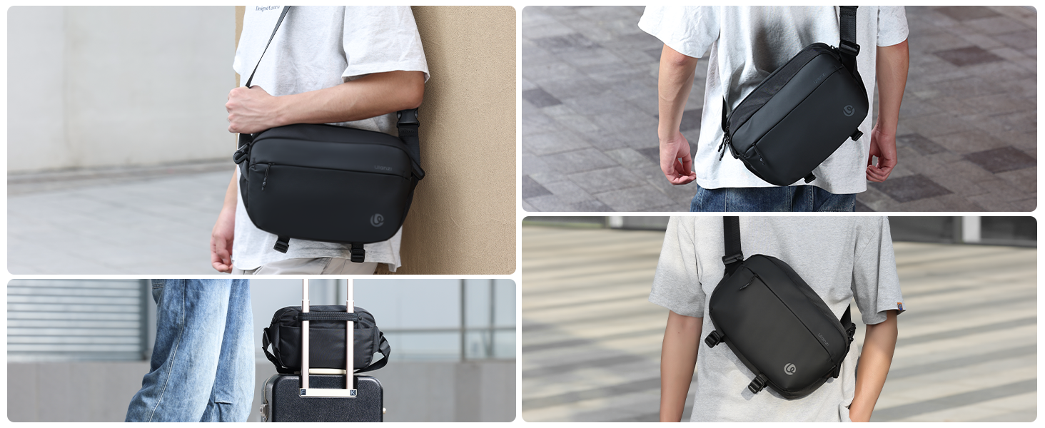 Ulanzi PB038 Travel Messenger Bag Camera Sling Bag V2 10L Multi-Pocket