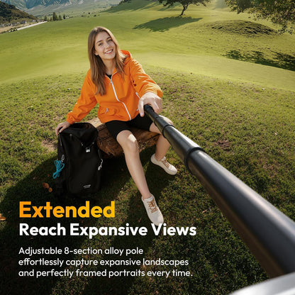 ULANZI SK27 61'' Extendable Phone Tripod/Selfie Stick, Bluetooth Remote