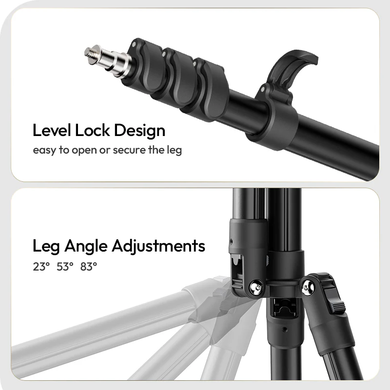 ULANZI T270 Light Stand 8.8FT/270cm Adjustable Tripod for Lighting