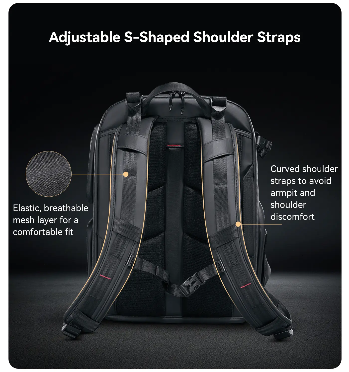 BP10 Hardshell Camera Backpack, Waterproof, 35L, for DSLR, Laptop, Black