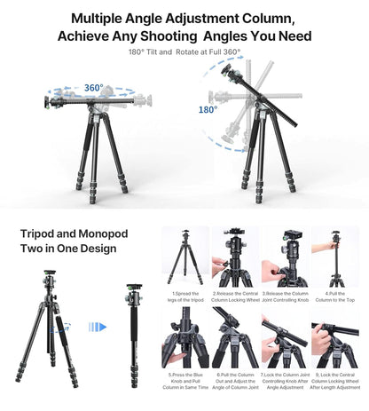 Ulanzi MT-59 Multifunction Camera Monopod Tripod