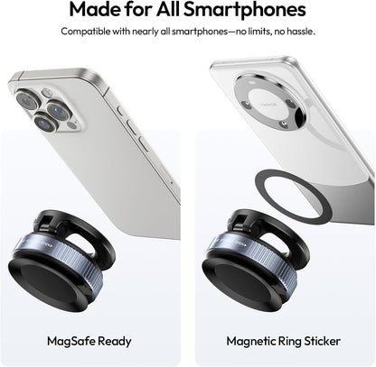 SK-25 Car Phone Holder for Maqsafe, Suction Cup Mount 360* Adjustable, 1kg Load