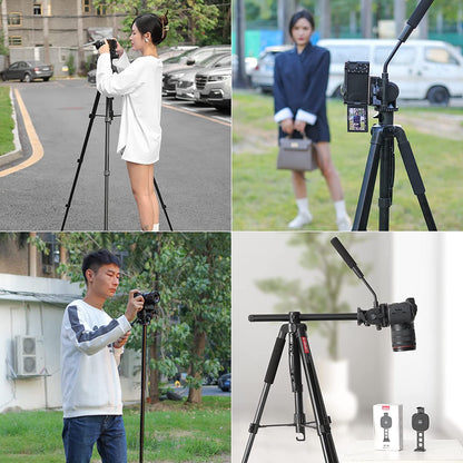 ULANZI VT-02 Metal Tripod â€“ Heavy Duty Portable, Adjustable for DSLR/Phones