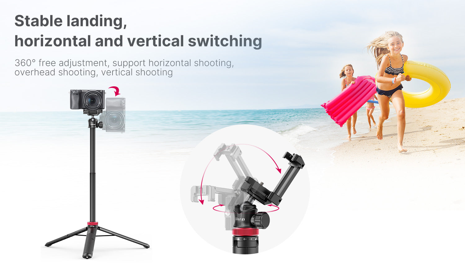 Ulanzi MT-44 Extendable Vlog Tripod (Upgraded)