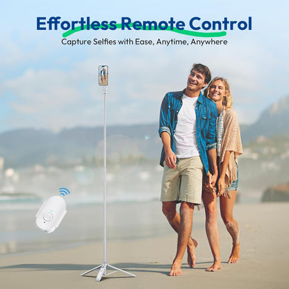 ULANZI TT88 Magnetic Tripod 57" Selfie Stick w/ Remote & Cold Shoes