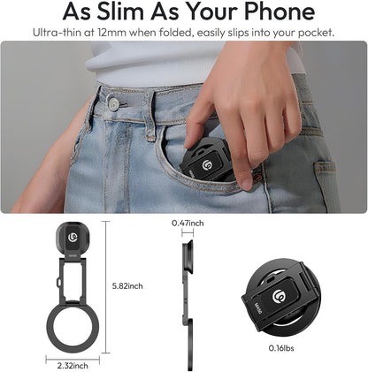 MA50 Magnetic Phone Holder for Magsafe, Aluminum Tripod Stand 1/4" Screw Hole