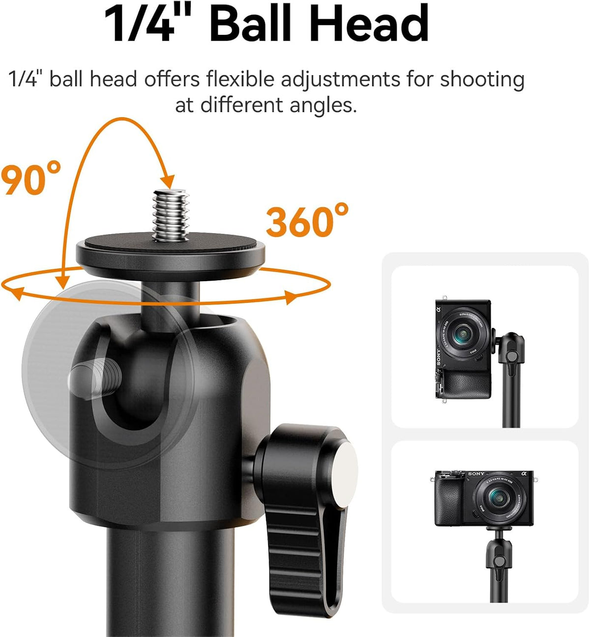 ULANZI ZJ02 Camera Desk Mount Stand Overhead Magic Articulating Arm