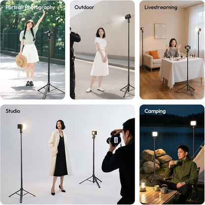 ULANZI MT-80 7FT Aluminum Tripod Stand Auto Pop-Up 360 Ball Head DSLR