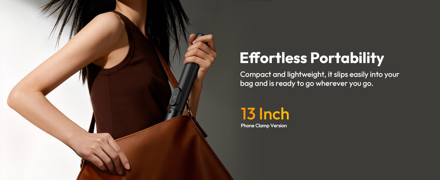 ULANZI SK27 61'' Extendable Phone Tripod/Selfie Stick, Bluetooth Remote