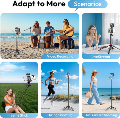 ULANZI MT44B Auto Pop Tripod 59" w Remote, Dual Mount, 360¬∞ Head
