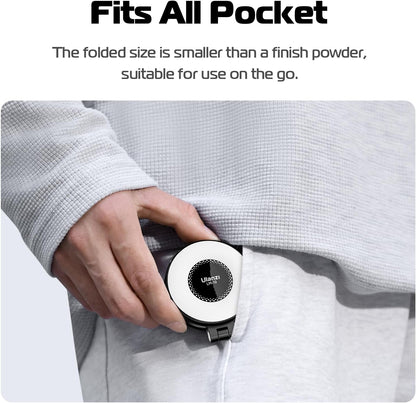Ulanzi LM19 Magnetic LED Selfie Light with Magsafe, Sticky Ring for Phones