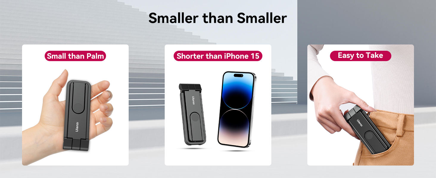 ULANZI MA26 Phone Tripod  â€“ Foldable, 2 Cold Shoe, Compact, Lightweight