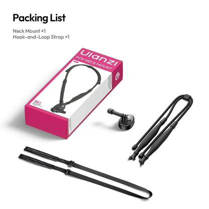 ULANZI ZJ09 Flexible POV Neck Mount, Magnetic Action Camera Holder