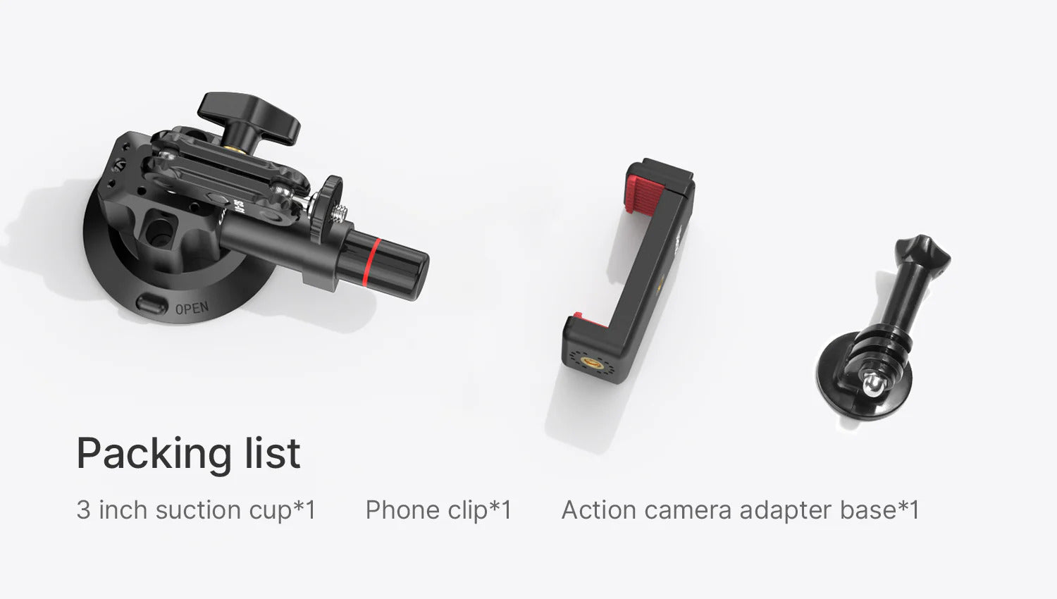 Ulanzi SC-01 Strong Suction Cup Mount Magic Arm (3")