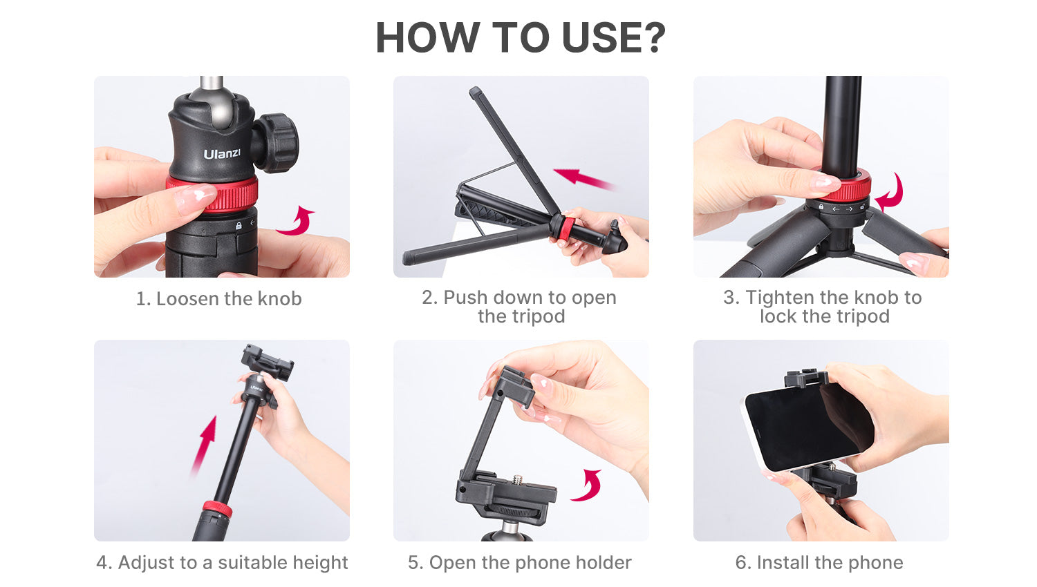 Ulanzi MT-44 Extendable Vlog Tripod (Upgraded)