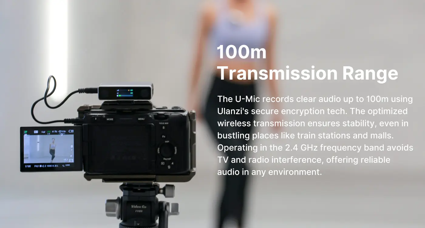 Ulanzi U-Mic AM18 Wireless Lavalier Microphone System A018GBB2