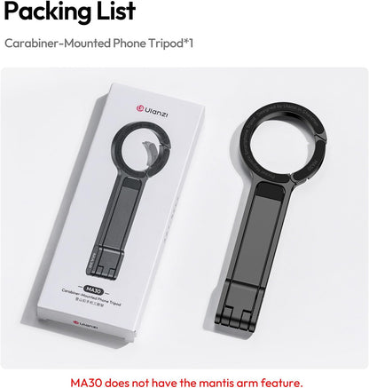 Ulanzi MA30 Carabiner-Mounted Phone Tripod