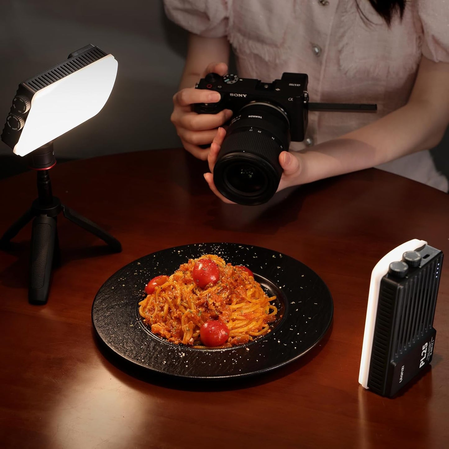 ULANZI PL25 25W LED Video Light, Mini Bi-Color Panel 3200Lux CRIâ‰¥96 2700K-6500K