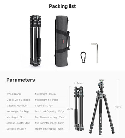 Ulanzi MT-59 Multifunction Camera Monopod Tripod