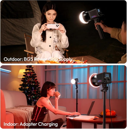 ULANZI C60RGB 60W RGB COB LED Light 2500-6500K CRI95+ 20FX Bowens