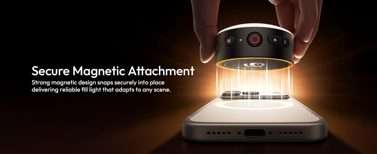 ULANZI MFL01 Magnetic Phone Flash 3000 Flashes 2500-8500K Bluetooth