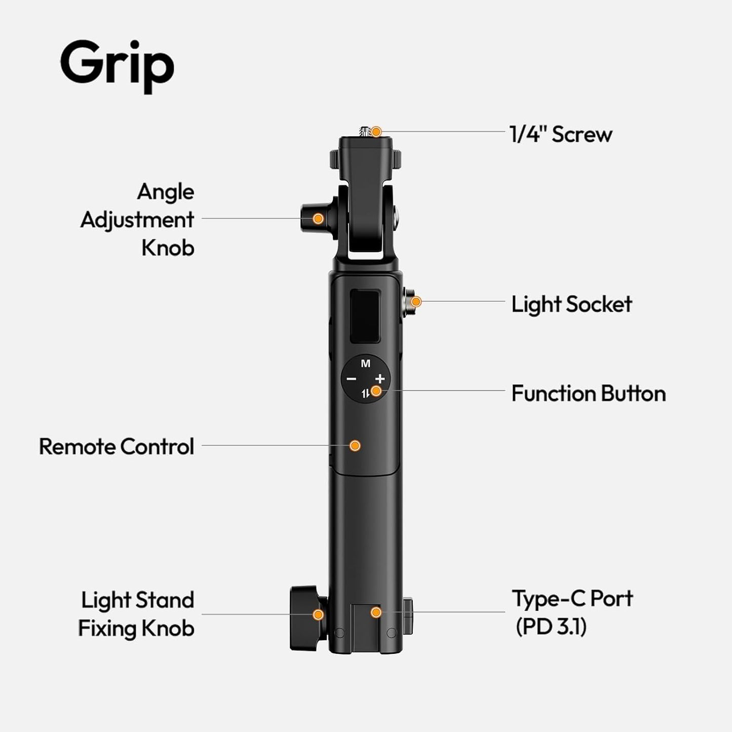 Ulanzi AL60 Inflatable Tube LED Light, 2700Kâ€“6500K CRIâ‰¥96, 10 FX, Type-C