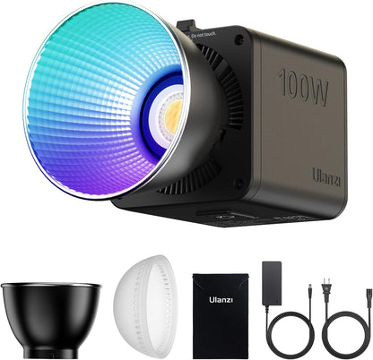 Ulanzi ML100W COB Video Light with Built-In Battery Bi RGB